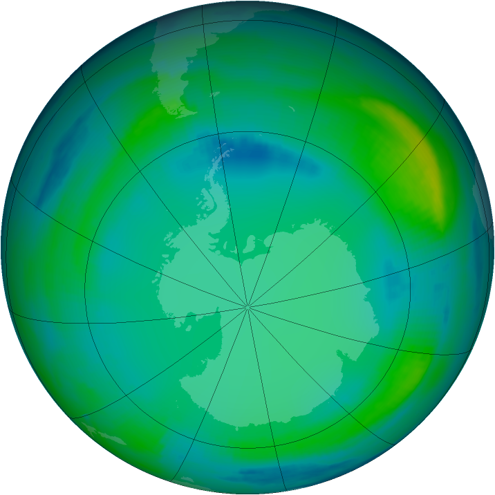Ozone Map 1999-07-22